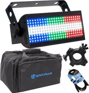 American DJ Jolt 300, Rockville RLB30 Bag, Clamp, DMX Cable Bundle
