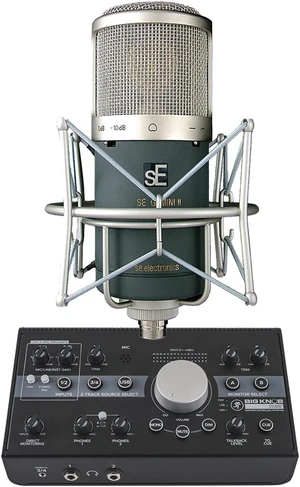 sE Electronics Gemini II Large-diaphragm Condenser Microphone - Mackie Big Knob Studio Bundle sE Electronics Gemini II Large-diaphragm Condenser Microphone - Mackie Big Knob Studio Bundle