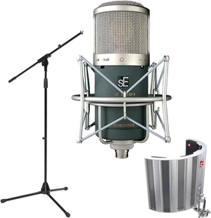 sE Electronics Gemini II Large-diaphragm Condenser Microphone, sE Electronics SPACE, Mic Stand Bundle sE Electronics Gemini II Large-diaphragm Condenser Microphone, sE Electronics SPACE, Mic Stand Bundle