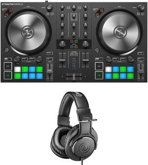 Native Instruments TRAKTOR KONTROL S2 MK3 + Audio-Technica ATH-M20x Monitor Headphones