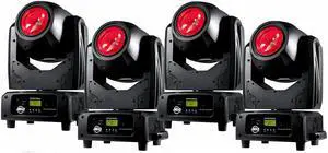 (4) American DJ Vizi Beam RXONE Moving Head Fixture