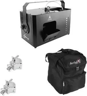 CHAUVET DJ Hurricane Haze 4D - Haze Machine with Wired Remote Control + Arriba Cases AC160 Padded Lighting Fixture Case and (2) Clams.
