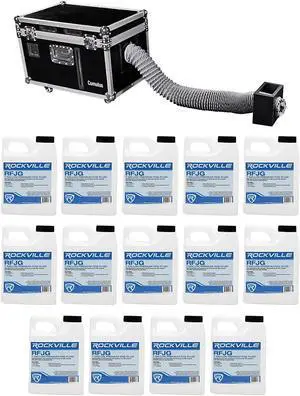 Chauvet DJ CUMULUS Fog Machine Pro DMX Fogger w/Road Case + (14) Gallons Fluid