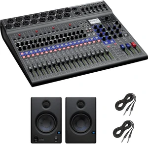 Zoom LiveTrak L-20 - 20-Input Digital Mixer & Multitrack Recorder + PreSonus Eris E4.5 Hi-Definition 2-Way 4.5" Nearfield Monitors (Pair) and Cables. Zoom LiveTrak L-20 - 20-Input Digital Mixer & Multitrack Recorder + PreSonus Eris E4.5 Hi-Definition 2-Way 4.5" Nearfield Monitors (Pair) and Cables.