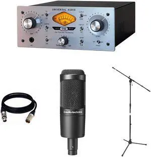 Universal Audio 710 Twin-Finity - Microphone/Line Preamplifier + Audio-Technica AT2035 Cardioid Condenser Microphone Package.