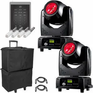 (2) American DJ Vizi Beam RXONE Compact Moving Heads Package