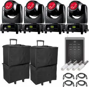 (4) American DJ Vizi Beam RXONE Compact Moving Heads Package