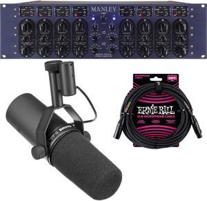 Manley Massive Passive Stereo Tube EQ, Shure SM7B Cardioid, ErnieBall XLR Bundle