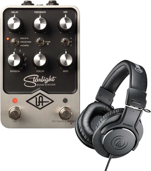 Universal Audio UAFX Starlight Echo Station Delay Pedall, AT ATH-M20X Bundle Universal Audio UAFX Starlight Echo Station Delay Pedall, AT ATH-M20X Bundle