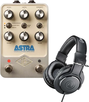 Universal Audio UAFX Astra Modulation Machine Pedal, AT ATH-M20X Bundle Universal Audio UAFX Astra Modulation Machine Pedal, AT ATH-M20X Bundle