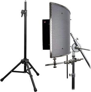 sE Electronics Reflexion Filter PRO, H&A Tripod Mic Stand Bundle