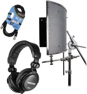 sE Electronics Reflexion Filter PRO, XLR Cable, Tascam TH-02 Bundle