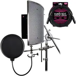 sE Electronics Reflexion Filter PRO, POP Filter, ErnieBall XLR Cable Bundle