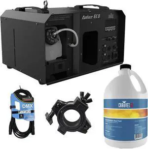 Chauvet Pro Amhaze ECO Haze Machine, Clamp, DMX Cable, Haze Gallon Bundle