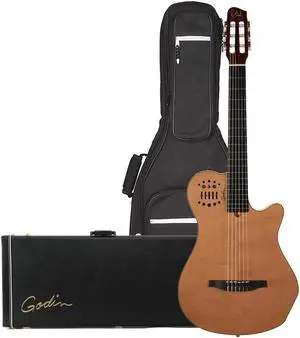 Godin Multiac Grand Concert SA Natural HG (012817) - Godin VBGAC Gig Bag - Godin v1091 Hardshell Case