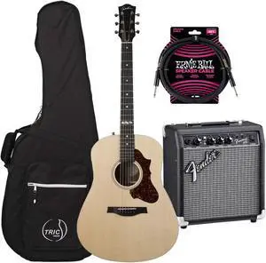 Godin (051649) Metropolis Classic QIT AEGuitar - Natural, Fender Frontman 10G Amp, ErnieBall Cable Bundle