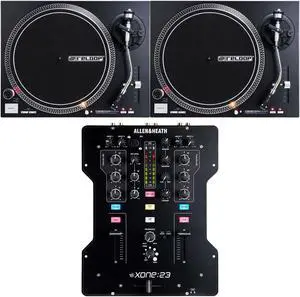 (2) Reloop RP-4000 MK2 Turntables, Allen Heath Xone:23 Bundle