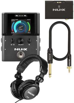 NUX B-8 Professional Guitar Wireless System (2.4GHz) - Tascam TH02 Bundle NUX B-8 Professional Guitar Wireless System (2.4GHz) - Tascam TH02 Bundle