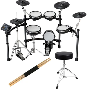 NUX DM-8 All Remo Mesh-Head Digital Drum Kit - Drum Throne - DrumSticks Bundle NUX DM-8 All Remo Mesh-Head Digital Drum Kit - Drum Throne - DrumSticks Bundle