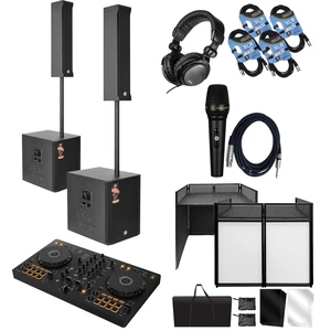 (2) PSG AUDIO Raptor 15 3400W Portable Line Array with 15 Sub - Pioneer DDJ-FX4 - Portable DJ Table - Tascam TH02 - PSG Audio C350 - (2) XLR Cables Bundle (2) PSG AUDIO Raptor 15 3400W Portable Line Array with 15 Sub - Pioneer DDJ-FX4 - Portable DJ Table - Tascam TH02 - PSG Audio C350 - (2) XLR Cables Bundle