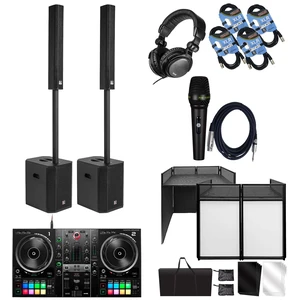 (2) PSG AUDIO Raptor 12 3200W Portable Line Array with 12 Sub - Hercules Inpulse 500 - Portable DJ Table - Tascam TH02 - PSG Audio C350 - (2) XLR Cables Bundle (2) PSG AUDIO Raptor 12 3200W Portable Line Array with 12 Sub - Hercules Inpulse 500 - Portable DJ Table - Tascam TH02 - PSG Audio C350 - (2) XLR Cables Bundle