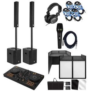 (2) PSG AUDIO Raptor 12 3200W Portable Line Array with 12 Sub - Pioneer DDJ-FX4 - Portable DJ Table - Tascam TH02 - PSG Audio C350 - (2) XLR Cables Bundle (2) PSG AUDIO Raptor 12 3200W Portable Line Array with 12 Sub - Pioneer DDJ-FX4 - Portable DJ Table - Tascam TH02 - PSG Audio C350 - (2) XLR Cables Bundle
