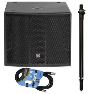PSG AUDIO Chaos 18 Active Powered Subwoofer 4000W Peak - Speaker Pole - XLR Cable Bundle PSG AUDIO Chaos 18 Active Powered Subwoofer 4000W Peak - Speaker Pole - XLR Cable Bundle