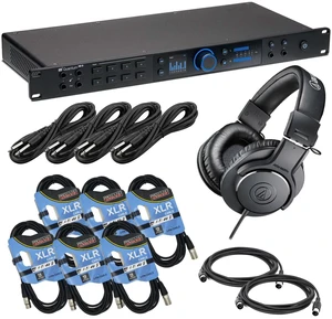 PreSonus Quantum HD 8 USB-C Audio Interface - (4) 1/4 Cables - (6) XLR Cables - (2) Midi Cables - AT ATH-M20X Bundle PreSonus Quantum HD 8 USB-C Audio Interface - (4) 1/4 Cables - (6) XLR Cables - (2) Midi Cables - AT ATH-M20X Bundle