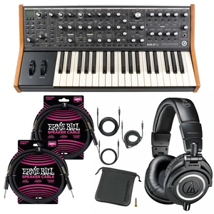 Moog Subsequent 37 Paraphonic Analog Synthesizer - ATH-M50X - (2) ErnieBall 1/4 Bundle Moog Subsequent 37 Paraphonic Analog Synthesizer - ATH-M50X - (2) ErnieBall 1/4 Bundle