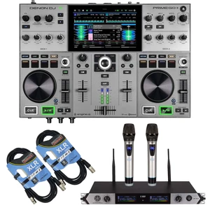 Denon DJ Prime GO+ Portable Standalone DJ System - PSG Audio MP0919 - (2) XLR Cables Bundle Denon DJ Prime GO+ Portable Standalone DJ System - PSG Audio MP0919 - (2) XLR Cables Bundle
