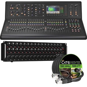 Midas M32 LIVE 40-channel Digital Mixer - Midas DL32 32-input / 16-output Stage Box - GearIT CAT6 Cable 100FT Bundle Midas M32 LIVE 40-channel Digital Mixer - Midas DL32 32-input / 16-output Stage Box - GearIT CAT6 Cable 100FT Bundle