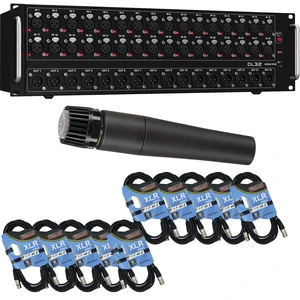 Midas DL32 32-input / 16-output Stage Box - Shure SM57 - (10) XLR Cables Bundle Midas DL32 32-input / 16-output Stage Box - Shure SM57 - (10) XLR Cables Bundle