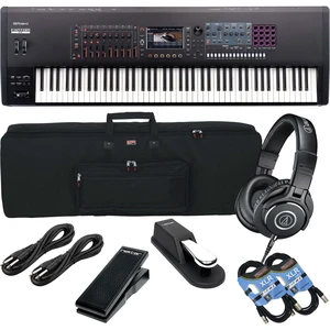 Roland Fantom 8 EX Synthesizer Workstation, Gator GKB-88, Sustain Pedal, Nektar NX-P, (2) XLR Cables, (2) 1/4 Cables, ATH-M40X Bundle Roland Fantom 8 EX Synthesizer Workstation, Gator GKB-88, Sustain Pedal, Nektar NX-P, (2) XLR Cables, (2) 1/4 Cables, ATH-M40X Bundle