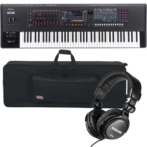 Roland Fantom 7 EX Synthesizer Workstation, Gator Cases GK-76, Tascam TH02 Bundle Roland Fantom 7 EX Synthesizer Workstation, Gator Cases GK-76, Tascam TH02 Bundle