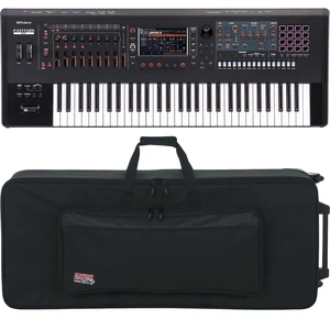 Roland Fantom 6 EX Synthesizer Workstation, Gator Cases GK-61 Bundle Roland Fantom 6 EX Synthesizer Workstation, Gator Cases GK-61 Bundle