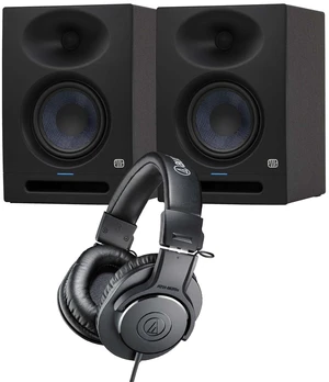 (2) PreSonus Eris Studio 5 Powered Studio Monitor, AT ATH-M20X Bundle (2) PreSonus Eris Studio 5 Powered Studio Monitor, AT ATH-M20X Bundle