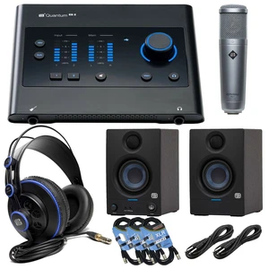 PreSonus Quantum ES 2 USB-C Audio Interface, Presonus E3.5, Presonus HD7, PreSonus PX-1, (3) XLR Cables, (2) 1/4 Cables Bundle PreSonus Quantum ES 2 USB-C Audio Interface, Presonus E3.5, Presonus HD7, PreSonus PX-1, (3) XLR Cables, (2) 1/4 Cables Bundle