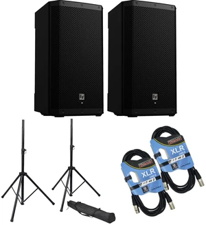 (2) Electro-Voice ZLX-12P-G2 12 1000W Powered Speaker, (2) Speaker Stands, (2) XLR Cables Bundle (2) Electro-Voice ZLX-12P-G2 12 1000W Powered Speaker, (2) Speaker Stands, (2) XLR Cables Bundle