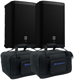 (2) Electro-Voice ZLX-8P-G2 8 1000W Powered Speaker, (2) Rockville TB8 Bags Bundle (2) Electro-Voice ZLX-8P-G2 8 1000W Powered Speaker, (2) Rockville TB8 Bags Bundle