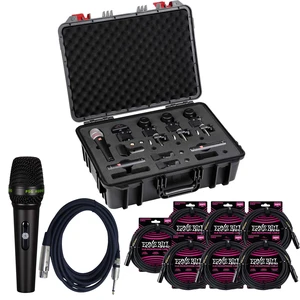 sE Electronics V Pack Arena Drum Microphone Kit, (7) ErnieBall XLR Cable 25FT, PSG AUDIO C350 Bundle sE Electronics V Pack Arena Drum Microphone Kit, (7) ErnieBall XLR Cable 25FT, PSG AUDIO C350 Bundle