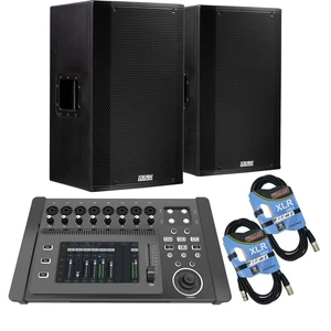 (2) EAW LA151 - 15 1500W 2-Way Active Speaker, PSG AUDIO DM-1608 Digital Mixer, (2) XLR Cables Bundle (2) EAW LA151 - 15 1500W 2-Way Active Speaker, PSG AUDIO DM-1608 Digital Mixer, (2) XLR Cables Bundle