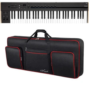 Korg Keystage 61-key MIDI Keyboard Controller, SNIGJAT 61 Key Keyboard Case Bundle Korg Keystage 61-key MIDI Keyboard Controller, SNIGJAT 61 Key Keyboard Case Bundle