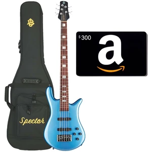 Spector Euro 5 Classic Bass Guitar, Metallic Blue Gloss, Amazon Gift Card $300 Bundle Spector Euro 5 Classic Bass Guitar, Metallic Blue Gloss, Amazon Gift Card $300 Bundle