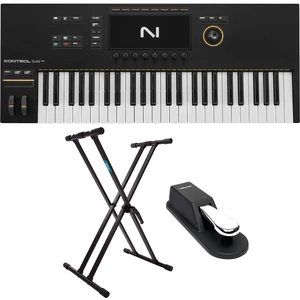 Native Instruments Kontrol S49 Mk3 Keyboard Controller, Keyboard Stand, Sustain Pedal Bundle Native Instruments Kontrol S49 Mk3 Keyboard Controller, Keyboard Stand, Sustain Pedal Bundle