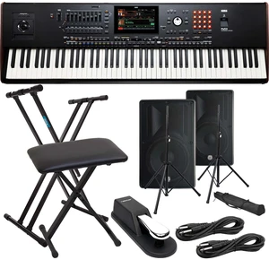 Korg Pa5X-88 88-Key Professional Workstation, (2) PSG AUDIO Cobra 115, Speaker Stands, Keyboard Stand, Bench, (2) 1/4 Cables, Sustain Pedal Bundle Korg Pa5X-88 88-Key Professional Workstation, (2) PSG AUDIO Cobra 115, Speaker Stands, Keyboard Stand, Bench, (2) 1/4 Cables, Sustain Pedal Bundle