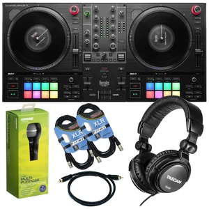 Hercules DJ DJControl Inpulse T7 2-deck Motorized DJ Controller, Tascam TH02, (2) XLR Cables, Shure SV100, RCA Cables Bundle Hercules DJ DJControl Inpulse T7 2-deck Motorized DJ Controller, Tascam TH02, (2) XLR Cables, Shure SV100, RCA Cables Bundle