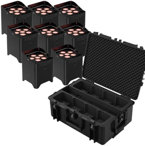(8) Chauvet DJ Freedom Par T6 Battery-Powered, Freedom Charge 8P Case Bundle (8) Chauvet DJ Freedom Par T6 Battery-Powered, Freedom Charge 8P Case Bundle