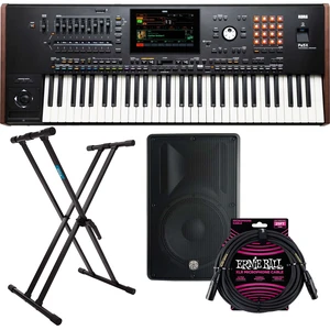 Korg Pa5X-61 61-Key Workstation, PSG COBRA 112, Keyboard Stand, ErnieBall XLR Bundle Korg Pa5X-61 61-Key Workstation, PSG COBRA 112, Keyboard Stand, ErnieBall XLR Bundle