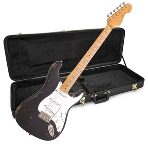 Vintage V6 ICON Electric Guitar DB Black, Knox Gear Case Bundle Vintage V6 ICON Electric Guitar DB Black, Knox Gear Case Bundle