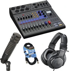 Zoom LiveTrak L-8 Portable Mixer, Electro-Voice RE320, ATH-M20x, XLR Cable Bundle Zoom LiveTrak L-8 Portable Mixer, Electro-Voice RE320, ATH-M20x, XLR Cable Bundle